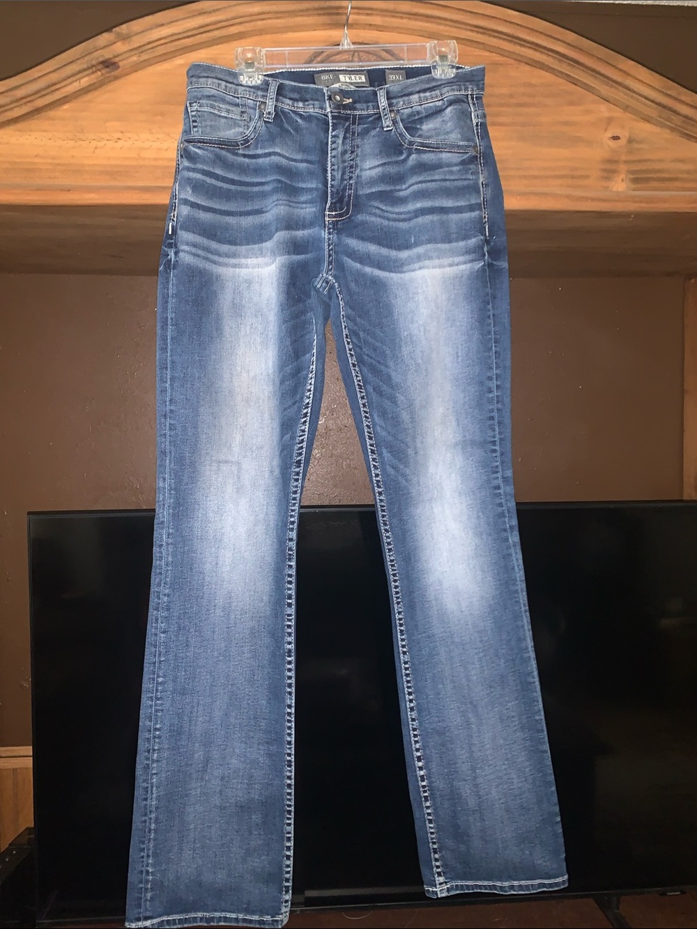 BKE Mens Tyler Jeans Straight Leg